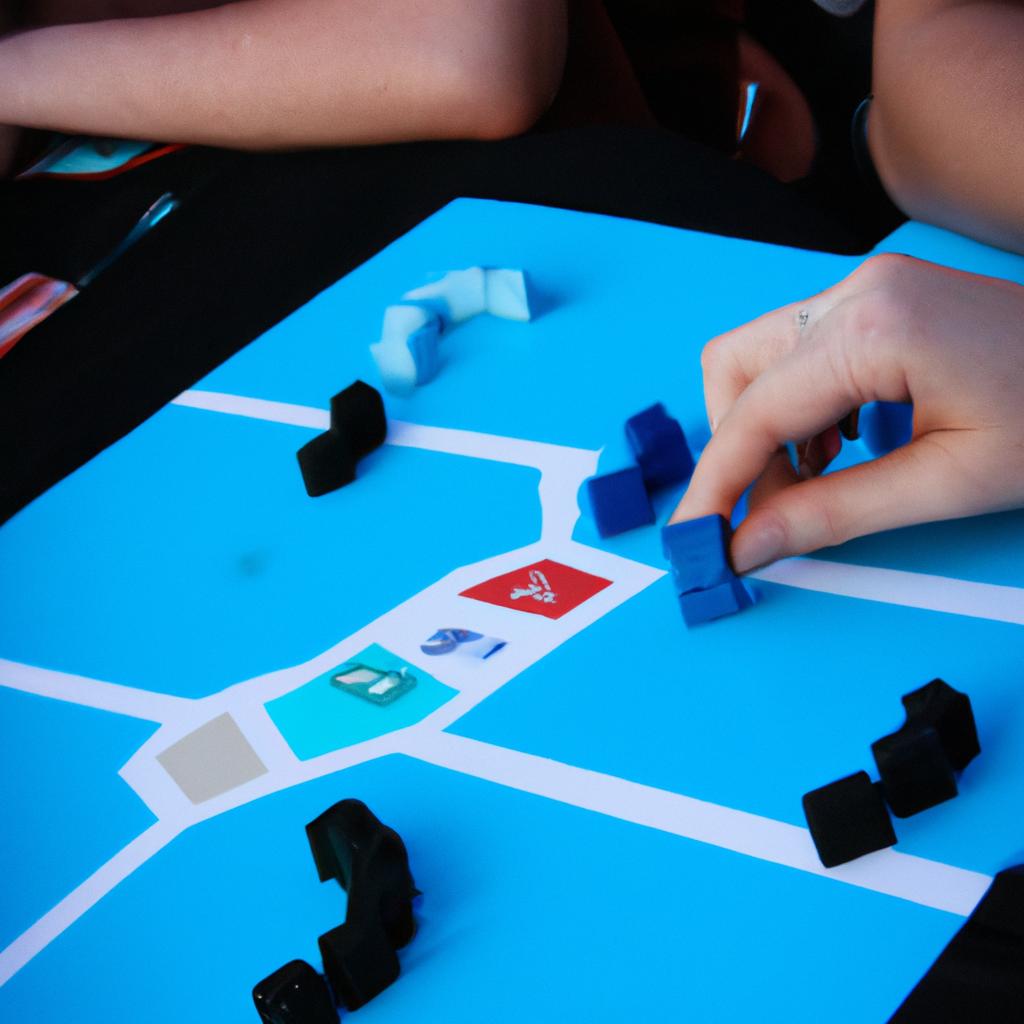 Person playing cooperative board game